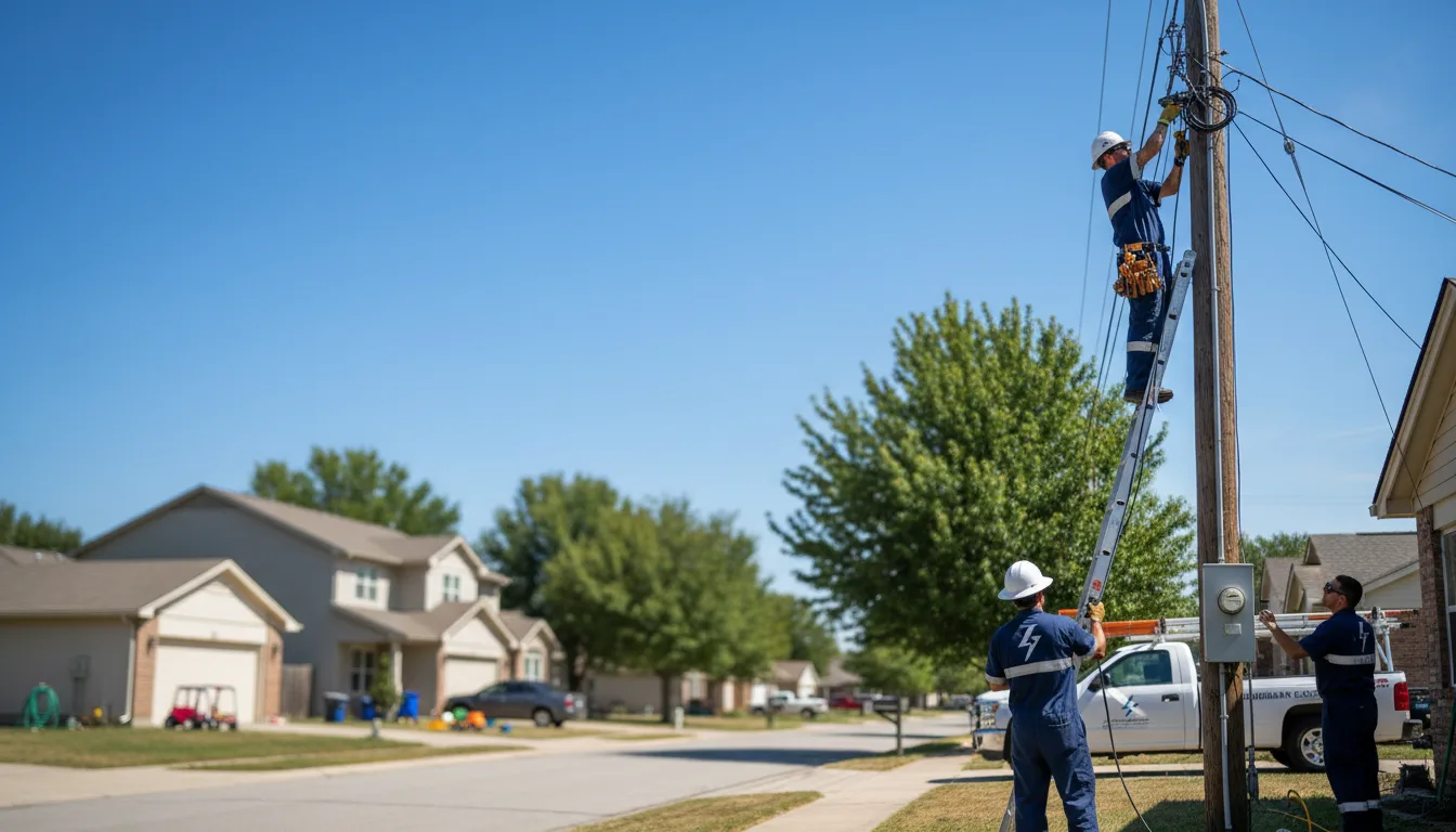Residential electrician providing installation services in Summerfield, IL